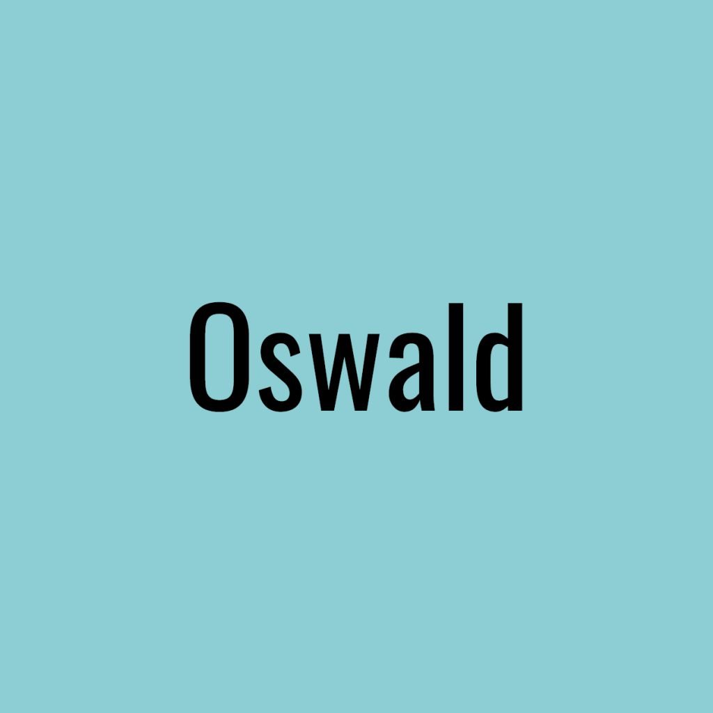 Oswald font