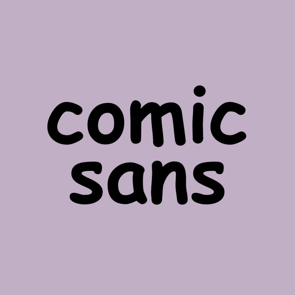 comic sans
